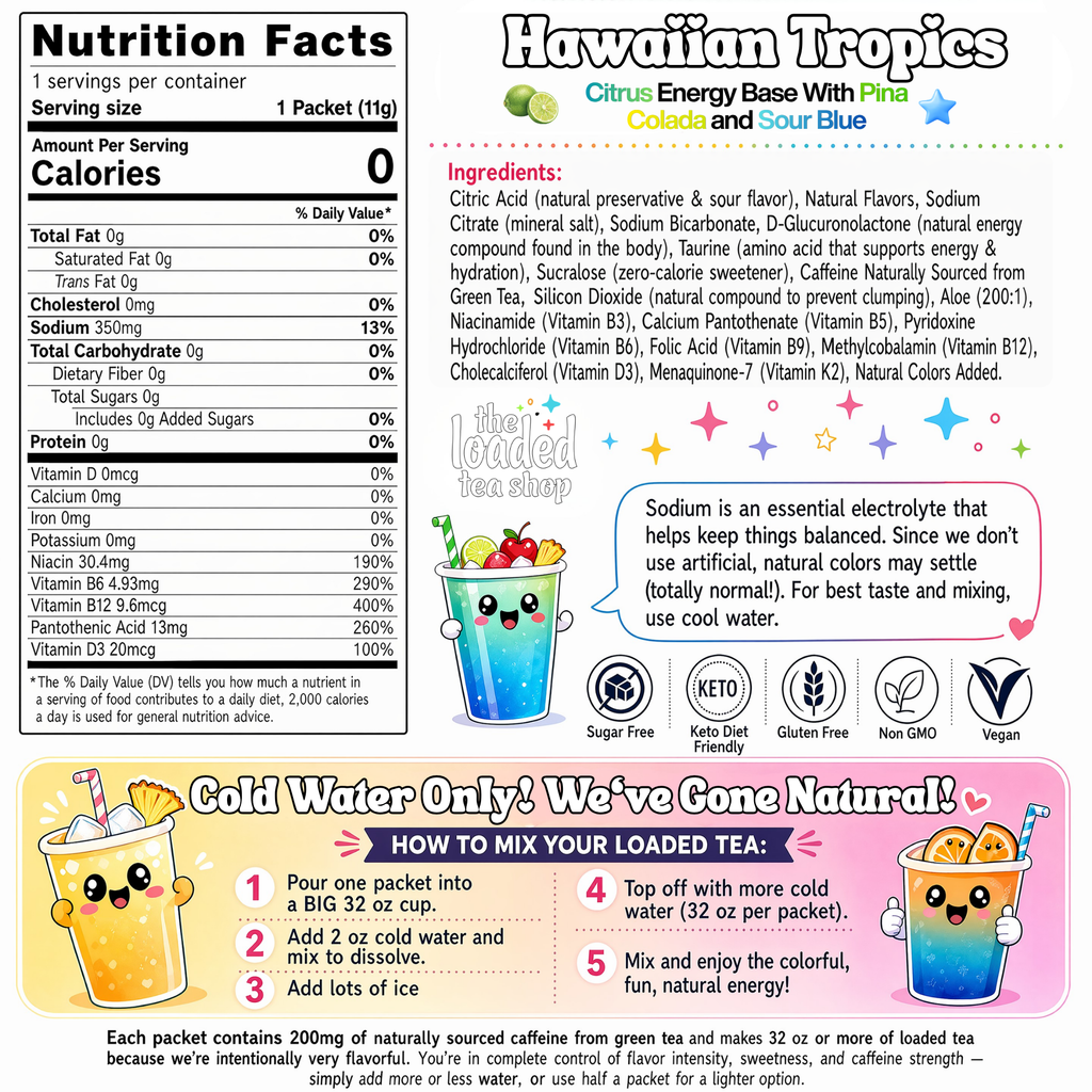 50 Case Hawaiian Tropics - Tasty Daily Tea