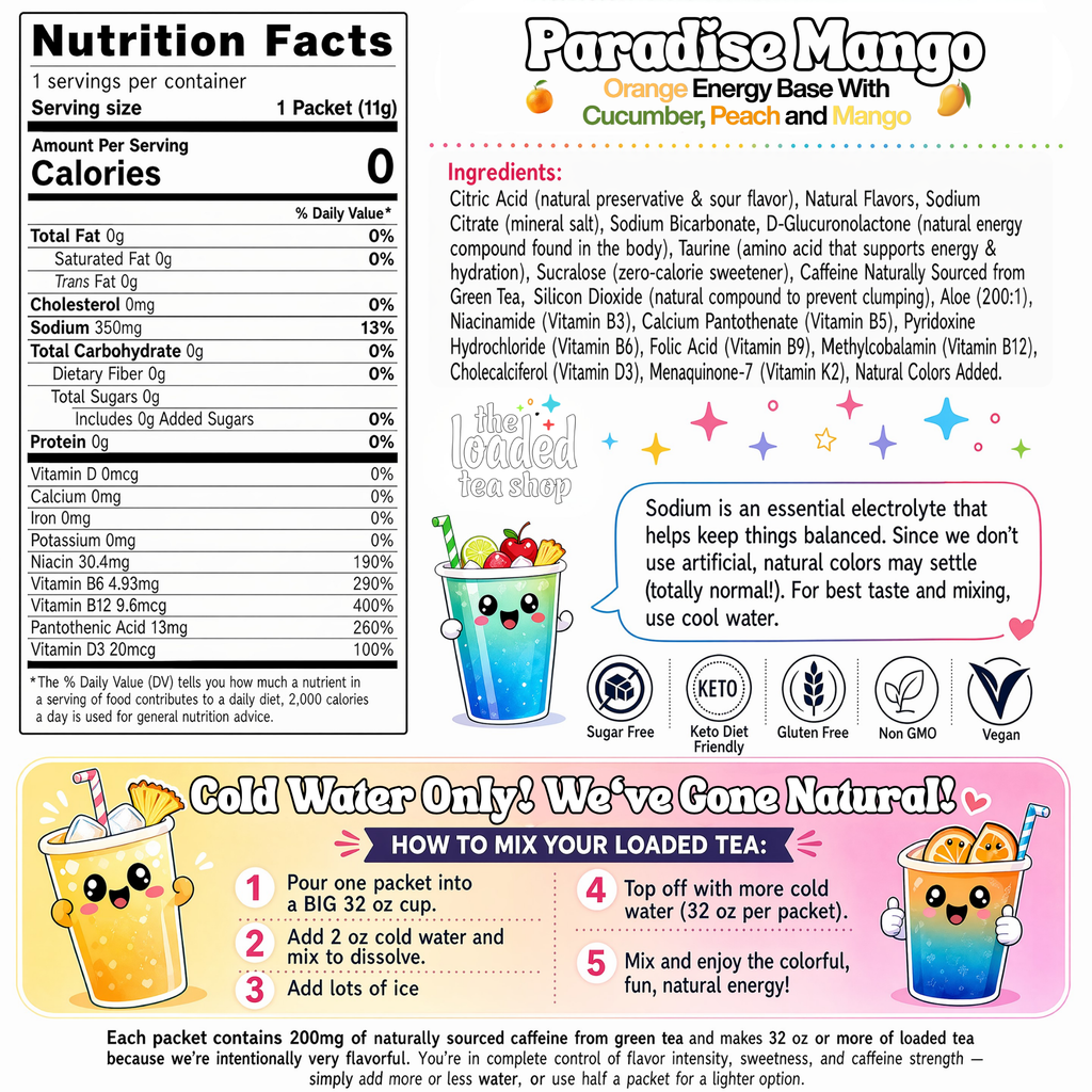 Paradise Mango Loaded Tea | Tropical Flavor - Daily Tea Favorite