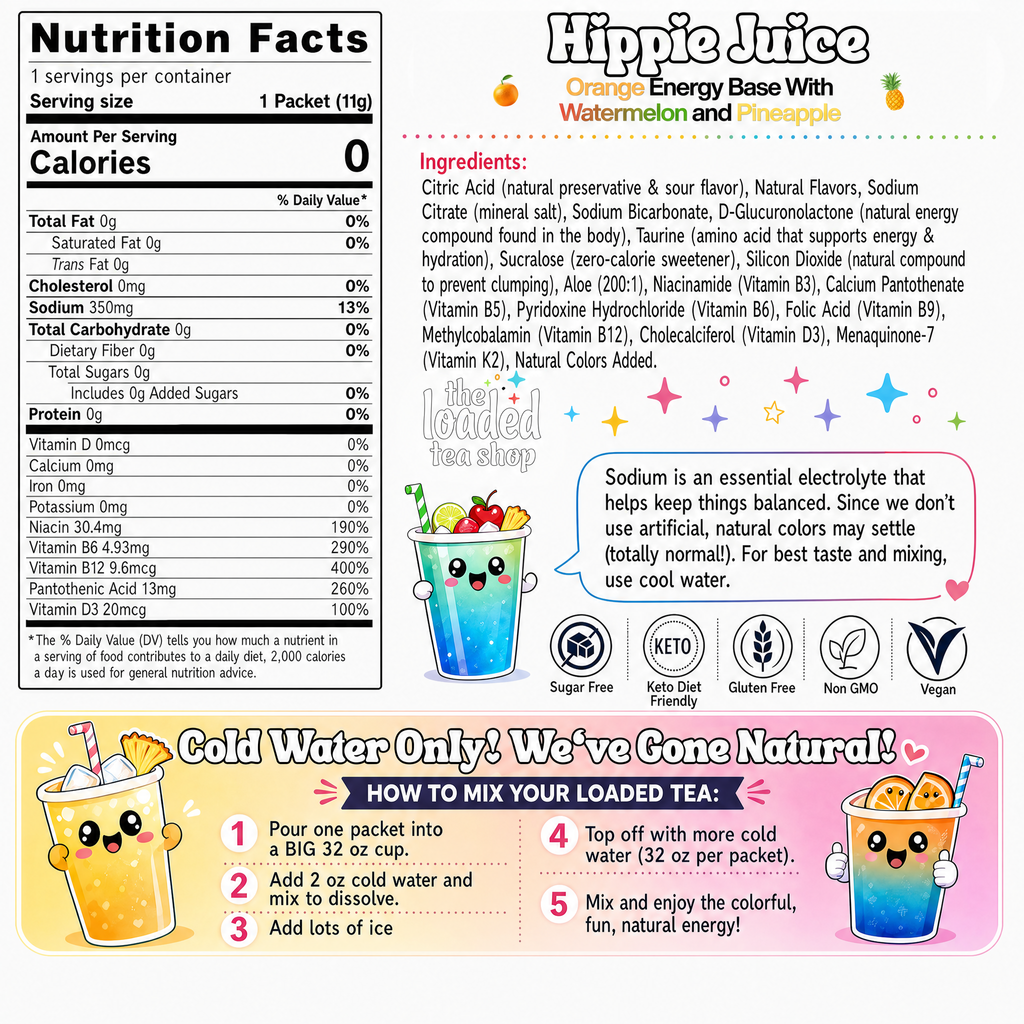 Hippie Juice (Caffeine-Free) - Brighten Your Sip