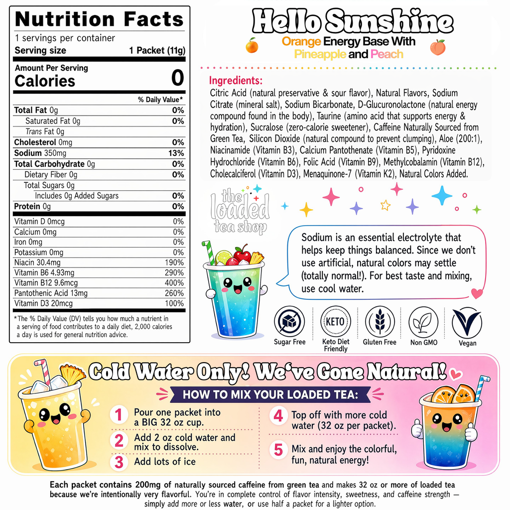 Hello Sunshine - For Travel Sips