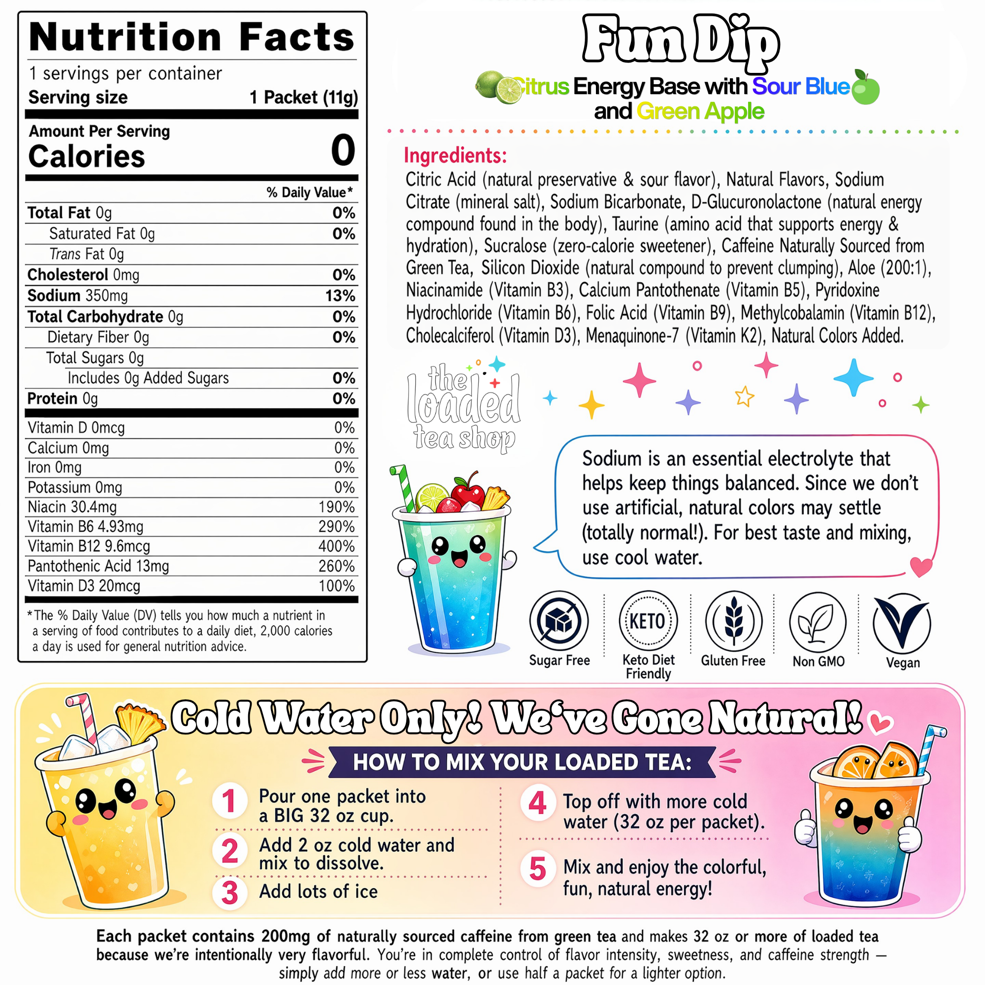 50 Case Fun Dip - Afternoon Tea Pick