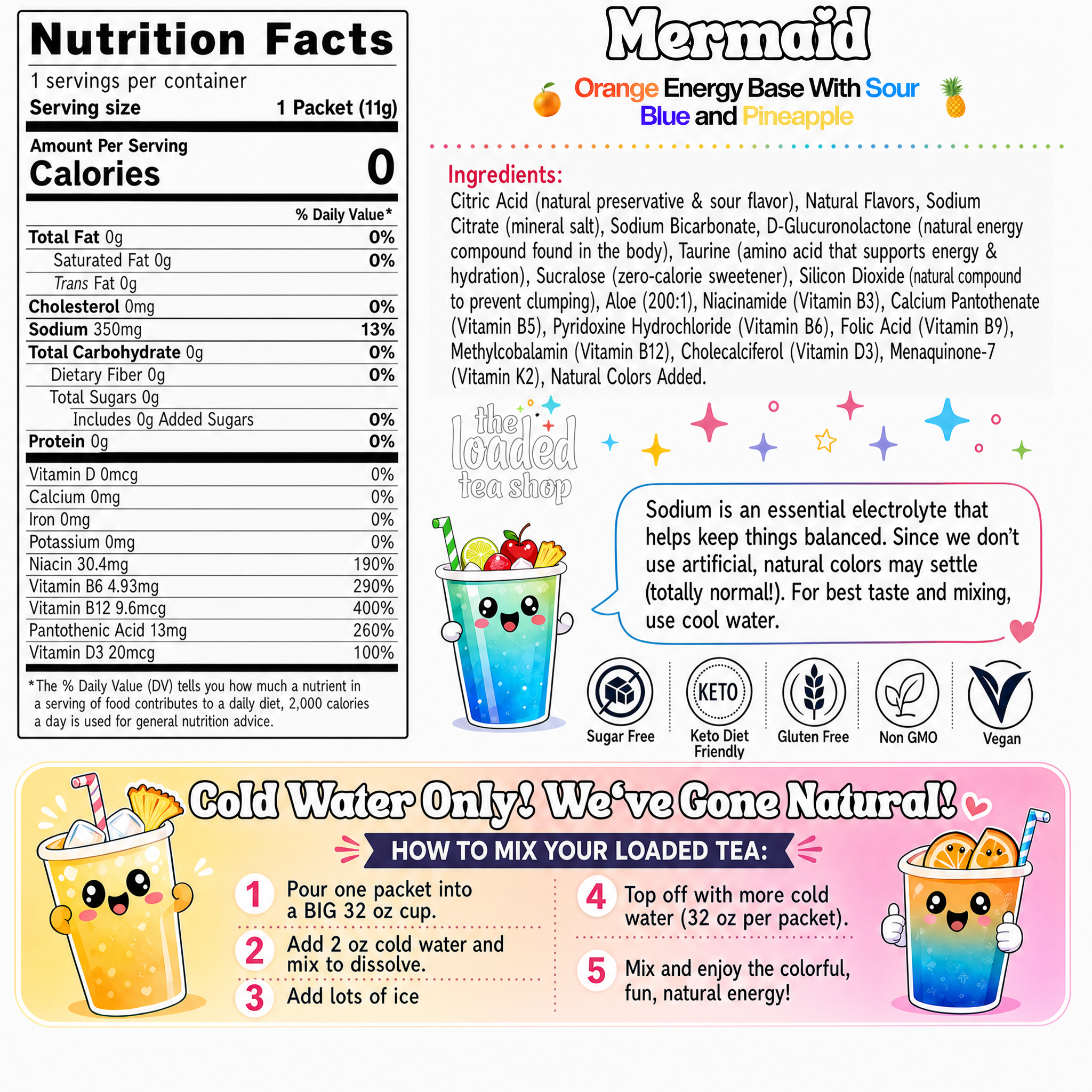 Mermaid (Caffeine-Free) - Easy Packs Daily