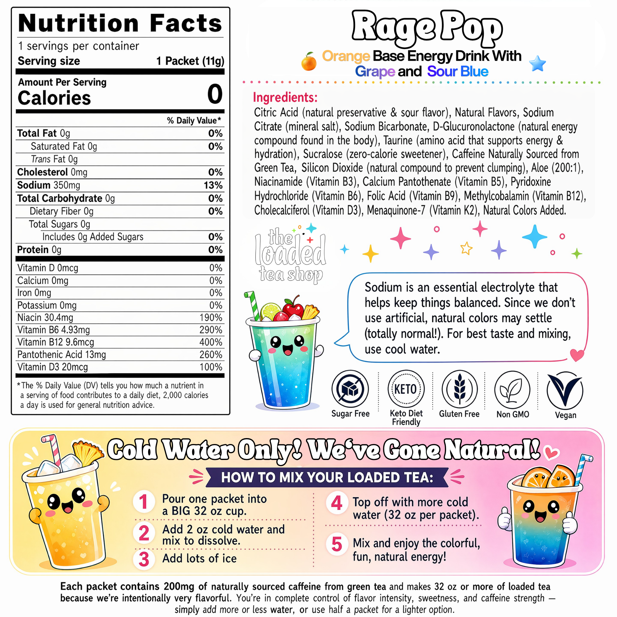 50 Case Rage Pop - Your Sip Routine