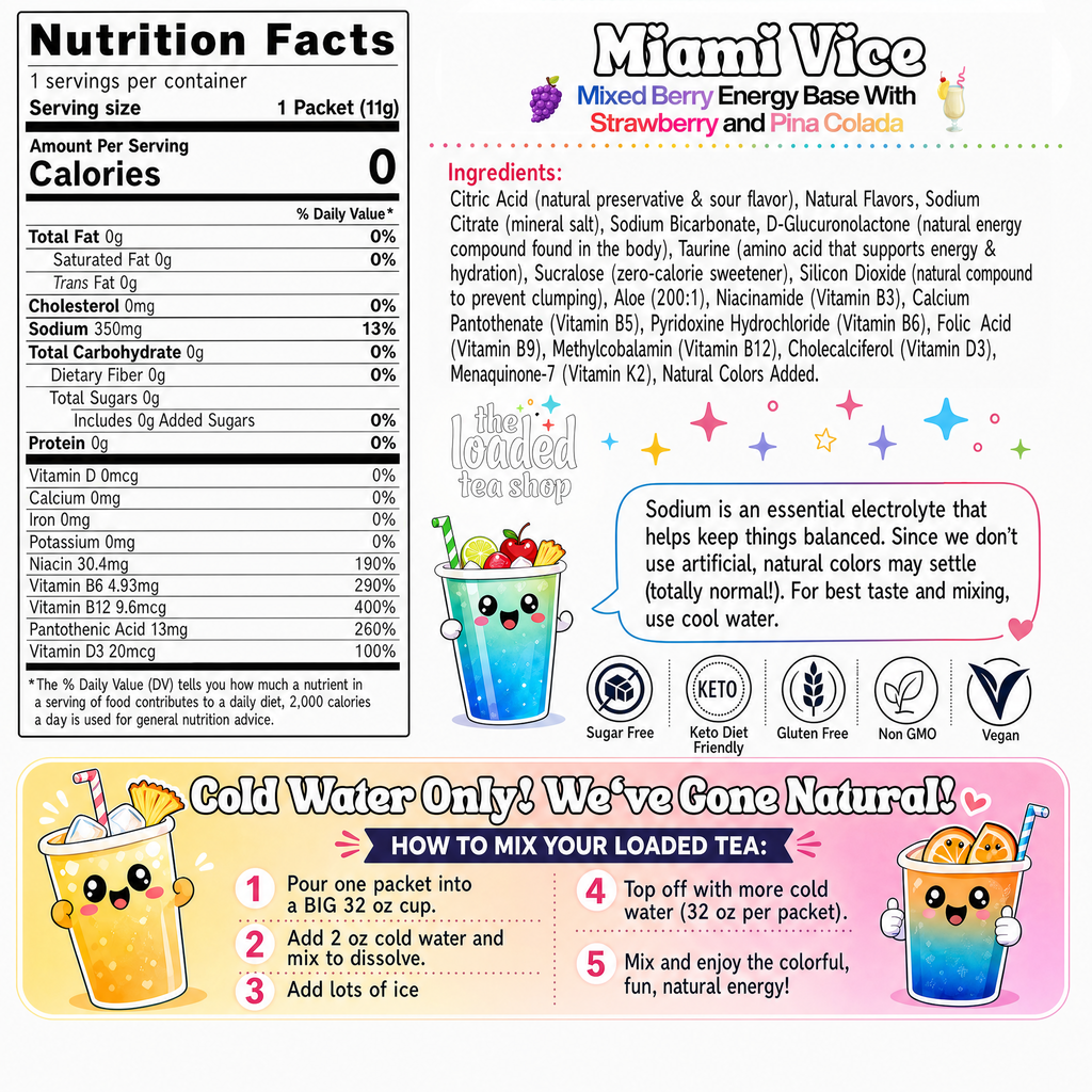 Miami Vice (Caffeine-Free) - For Work Sips