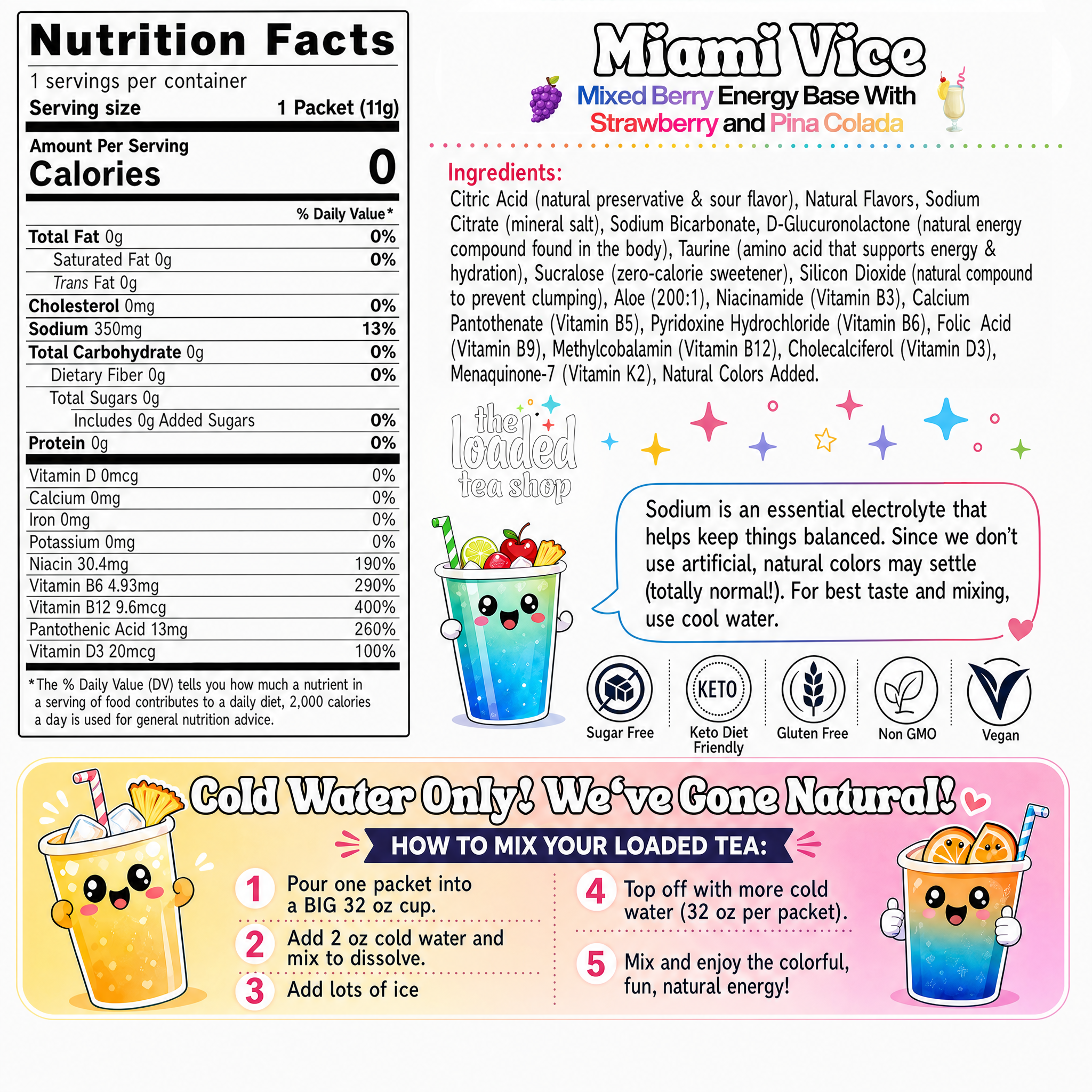 Miami Vice (Caffeine-Free) - For Work Sips
