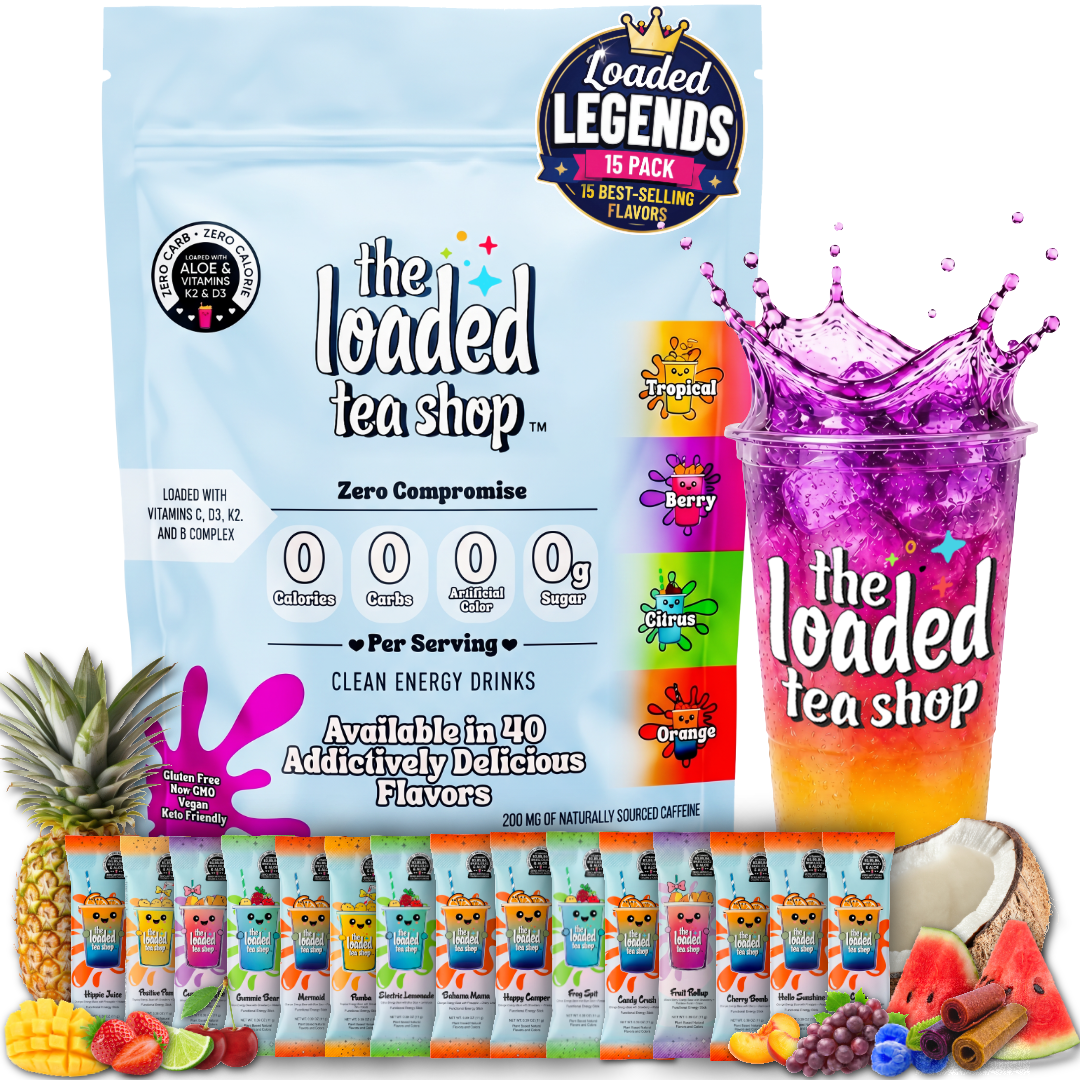 The Loaded Tea Shop Amazon Legendary Best Sellers 15 pack, 11g Stick Pack - Tea Shop Favorites